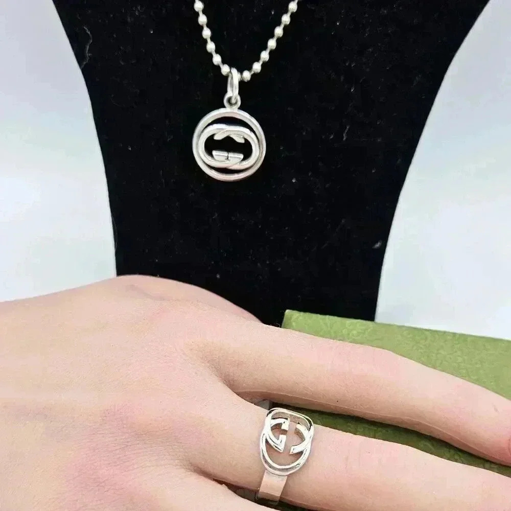 Gucci  Interlocking G Ring and Pendant